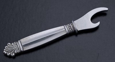 Lot 127 - Johan Rohde for Georg Jensen, a silver handled...