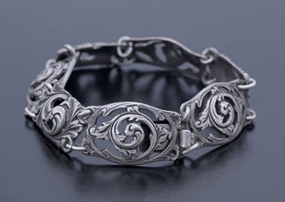 Lot 85 - Nils Erik Elvik, a Skonvirke silver bracelet,...