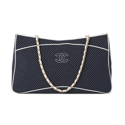 Lot 314 - Chanel, a Micro Matelasse canvas tote.