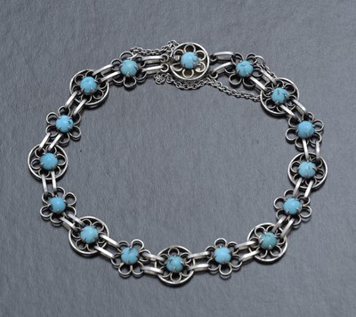 Lot 74 - A Scandinavian Arts and Crafts silver and...