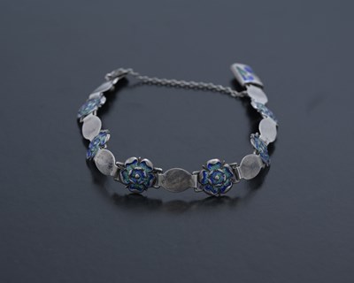 Lot 78 - An Arts and Crafts silver and enamelled...