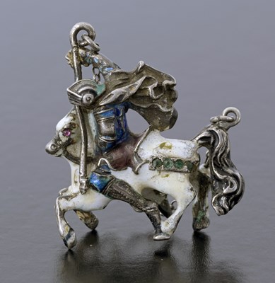 Lot 3 - An Austro-Hungarian enamelled silver and gem...