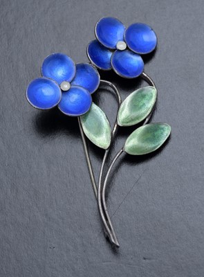 Lot 82 - Bernard Instone, an Arts and Crafts enamelled...