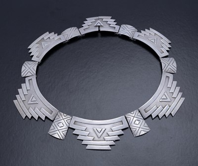 Lot 92 - Ana Nunez Brilanti, a Mexican 'Aztec' design...