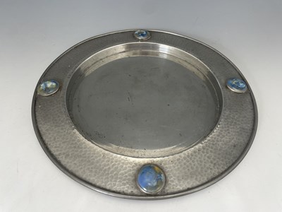 Lot 135 - An Arts and Crafts Civic Pewter and Ruskin...