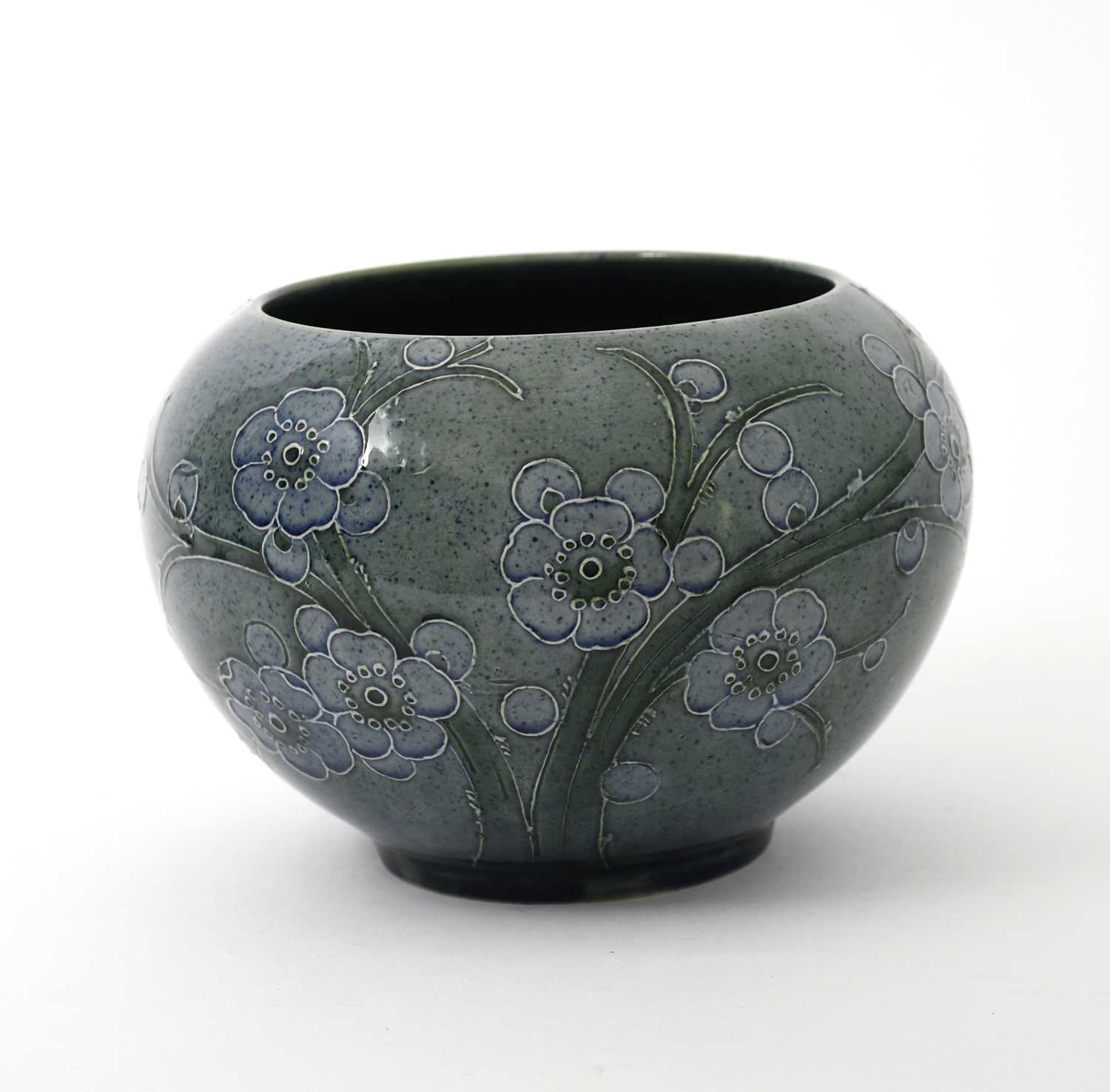 Lot 31 - 'Prunus; a rare Moorcroft Pottery vase...