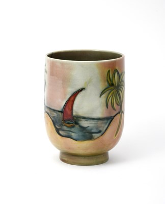 Lot 38 - 'Flambe Caribbean' a Moorcroft Pottery vase...