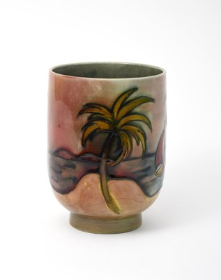 Lot 38 - 'Flambe Caribbean' a Moorcroft Pottery vase...