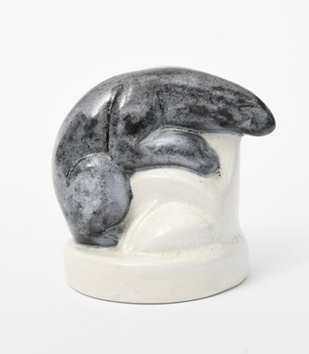 Lot 91 - Polar Bear M77 a rare Ashtead Pottery figure,...