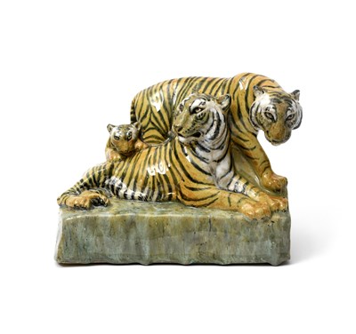 Lot 157 - Stella R Crofts (1898-1964) Tigers, 1925...