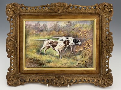 Lot 698 - Townsend for Royal Worcester, a dog painted...