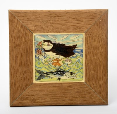 Lot 343 - Maureen Minchin (born 1954) Puffin and...