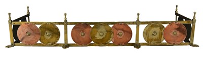 Lot 470 - A rare W.A.S Benson copper and brass fender...