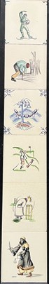 Lot 238 - Packard and Ord, a set of six Art Deco painted...