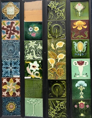 Lot 92 - A Collection of dust pressed relief moulded...