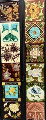 Lot 74 - A collection of Victorian majolica relief...