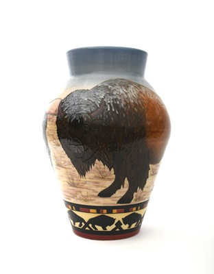 Lot 241 - 'Bison' a large Dennis China Works limited...