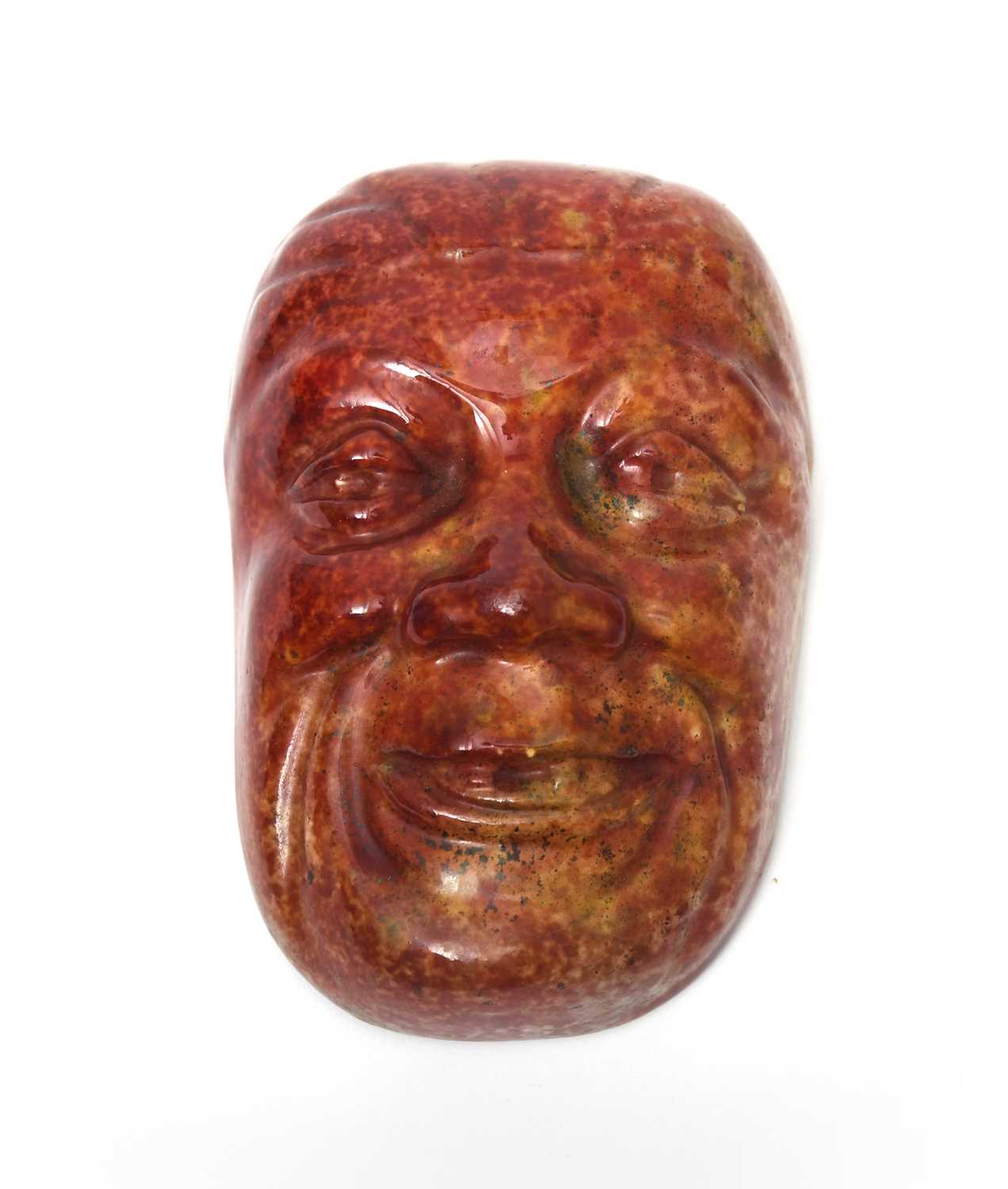 Lot 24 - 'Mask' a rare Moorcroft Pottery plaque...