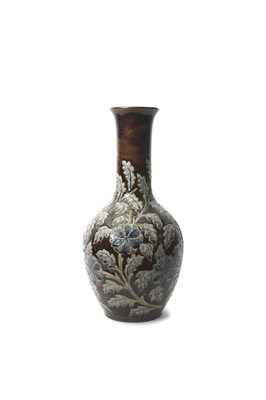 Lot 60 - A large Doulton Lambeth stoneware bottle vase...