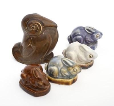 Lot 61 - A Royal Doulton stoneware rabbit designed by...