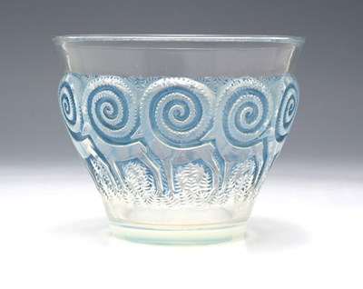 Lot 572 - Rene Lalique, a Rennes opescent glass vase,...