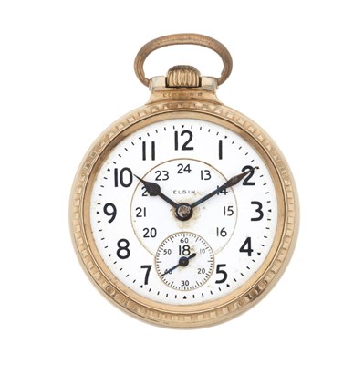 Lot 270 - Elgin, a gold filled B.W. Raymond pocket watch
