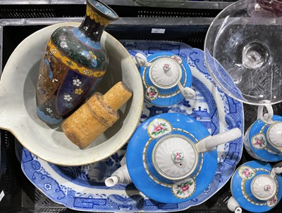 Lot 58 - A hand-blown glass bonbon dish/tazza, also to...