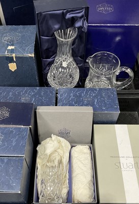 Lot 40 - A collection of boxed Stuart crystal, to...