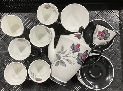 Lot 56 - A Royal Albert 'Masquerade' pattern coffee...