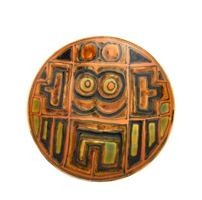 Lot 770 - A Poole Pottery Studio plate, painted with a...