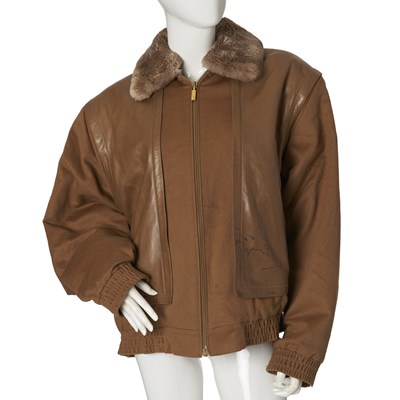Lot 513 - Zilli, a tan lambskin leather and cashmere jacket.