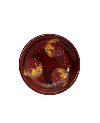 Lot 30 - 'Waratah' a rare Moorcroft Pottery flambe...