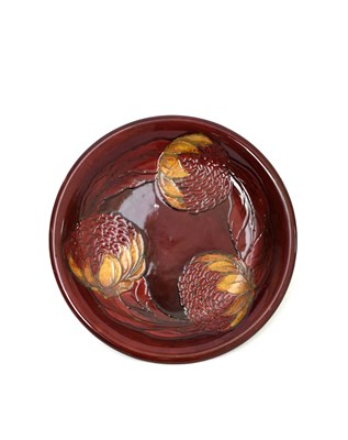 Lot 30 - 'Waratah' a rare Moorcroft Pottery flambe...