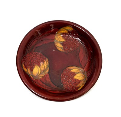 Lot 30 - 'Waratah' a rare Moorcroft Pottery flambe...