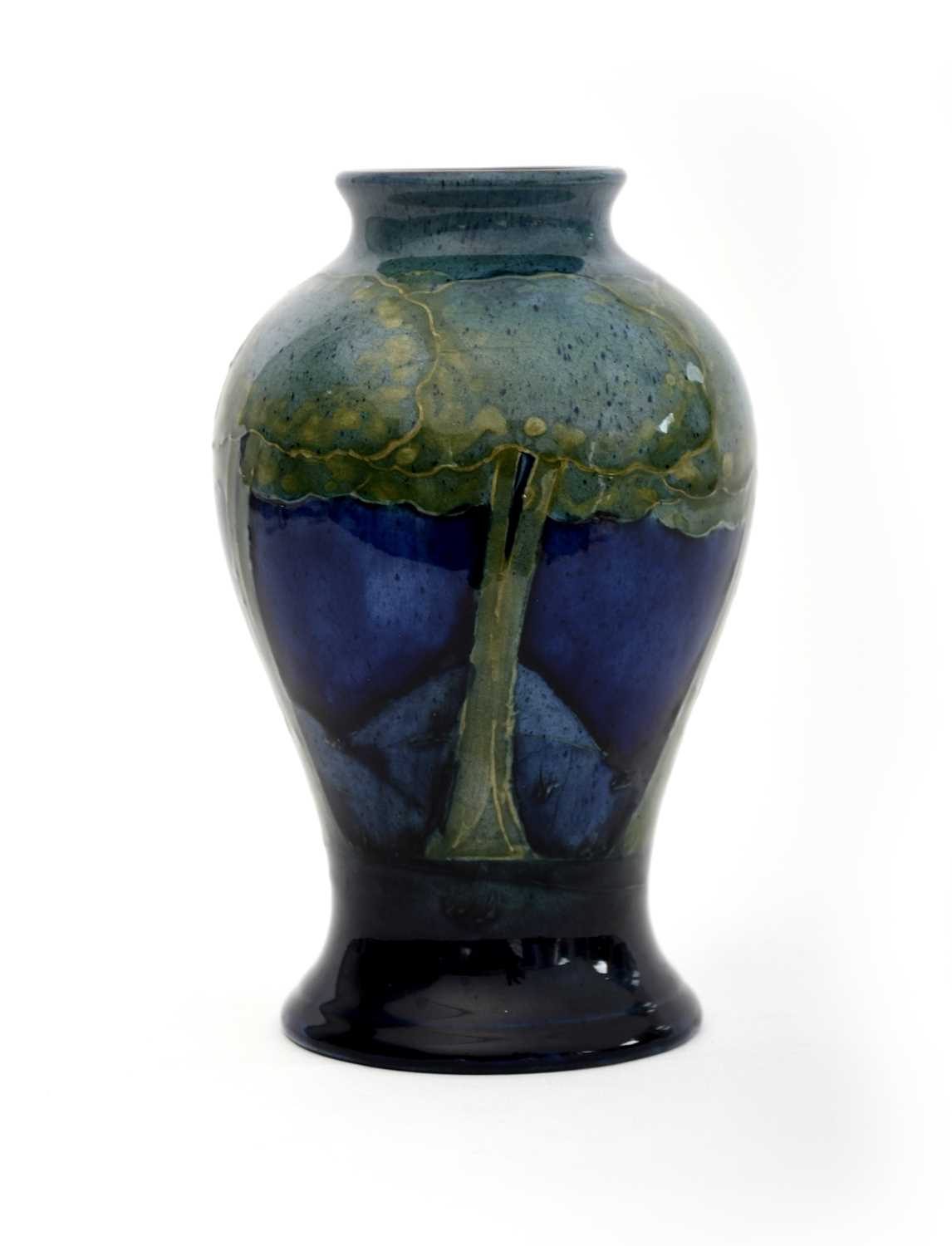 Lot 12 - 'Moonlit Blue' a Moorcroft Pottery baluster...