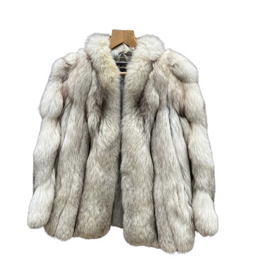 Lot 330 - Hickleys, a blue fox fur jacket.
