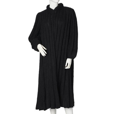 Lot 459 - Mary Farrin, a long black swing cardigan.