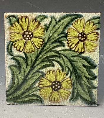 Lot 14 - William de Morgan for Merton Abbey, a three...