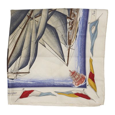 Lot 381 - Hermes, a Vent Portant silk scarf.