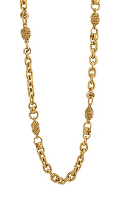 Lot 326 - Chanel, a vintage gold-plated necklace.