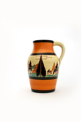 Lot 94 - 'Orange Trees and House' a Clarice Cliff...