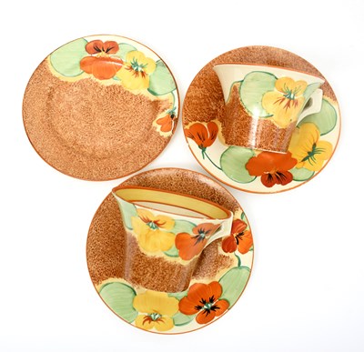 Lot 757 - 'Nasturtium' a Clarice Cliff Bizarre Daffodil...