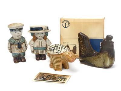 Lot 653 - Lisa Larson (1931-2024) Sea-Lions a...