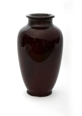 Lot 634 - A Sevres porcelain vase, covered in a sang de...