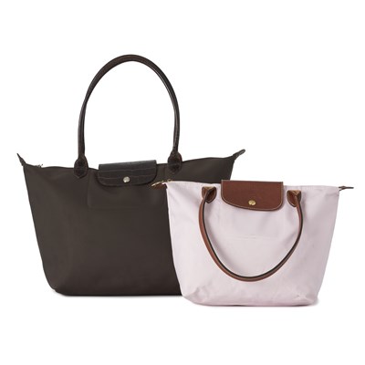 Lot 395 - Longchamp, two Le Pliage handbags.