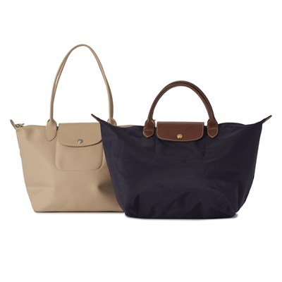 Lot 396 - Longchamp, two Le Pliage handbags.