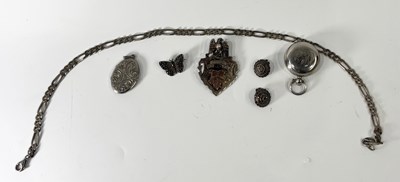 Lot 237 - A selection of silver jewellery and novelties