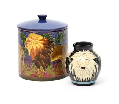 Lot 713 - 'Lion' a large Dennis Chinaworks pot and cover...