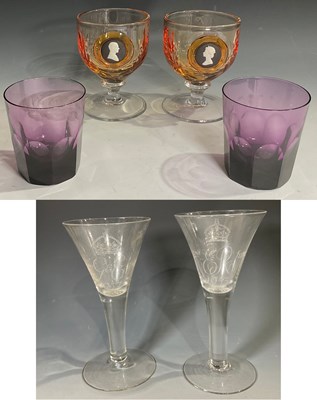 Lot 154 - Commemorative glass including Whitefriars...