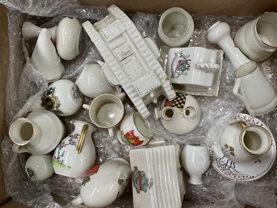 Lot 10 - A collection of crested Goss ware, including a...